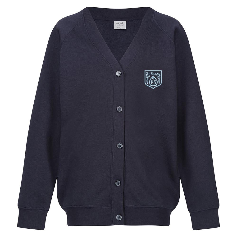 St Fillans Primary Sweat Cardigan Navy
