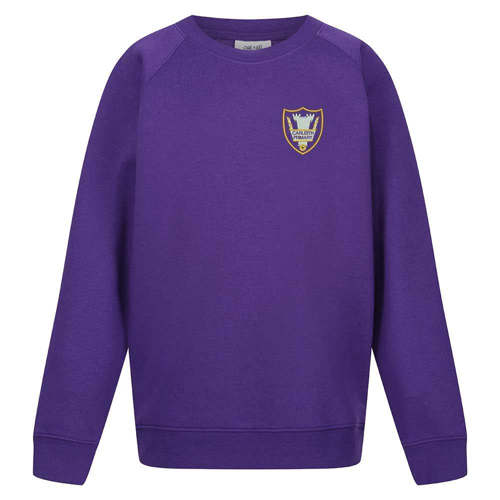 Carleith Primary Crew Neck Sweatshirt Purple