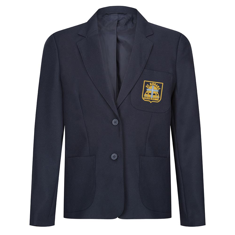 St Ronans Primary Girls Poly Blazer Navy