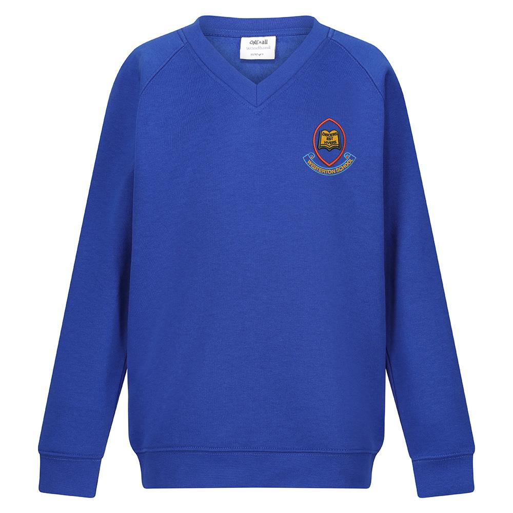 Westerton Primary V-Neck Sweatshirt Royal