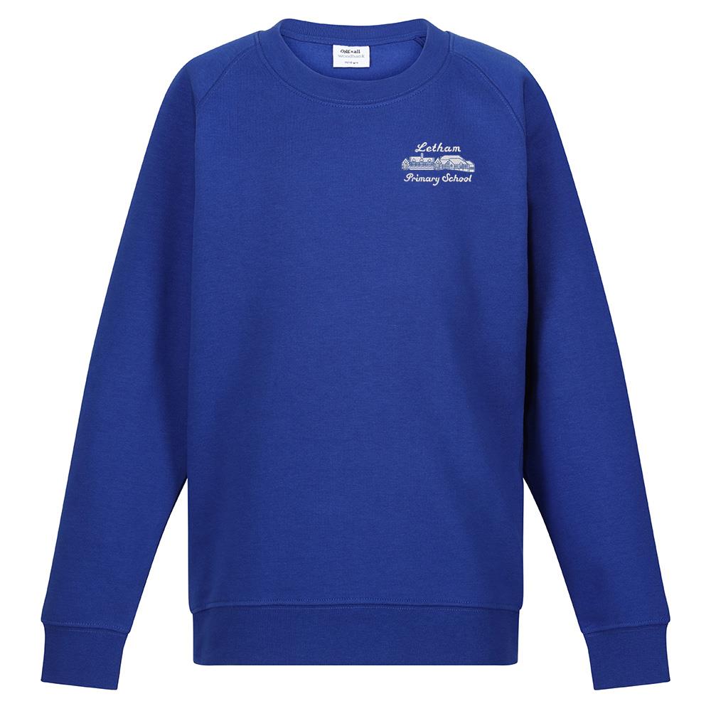 Letham Primary Crew Neck Sweatshirt Royal