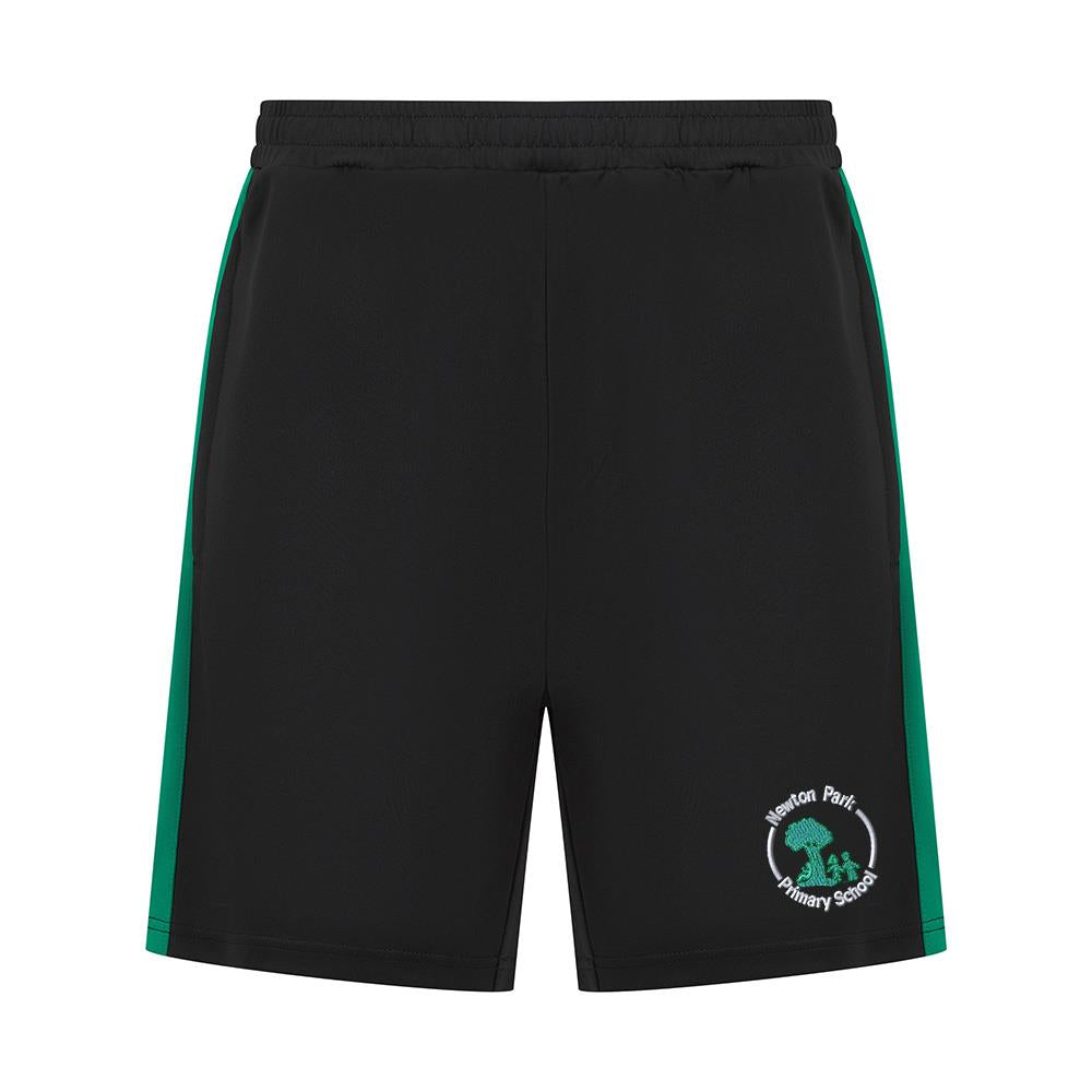 Newton Park Primary Smartflex Shorts Black/Emerald