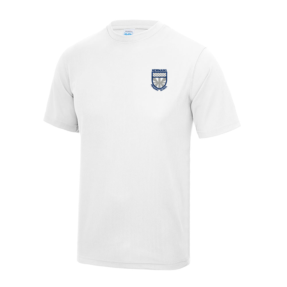 Newmains Primary Gym T-Shirt White