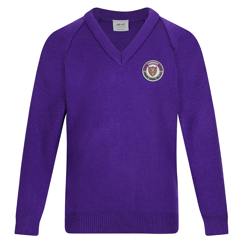 Carleith Primary Courtelle V-Neck Purple