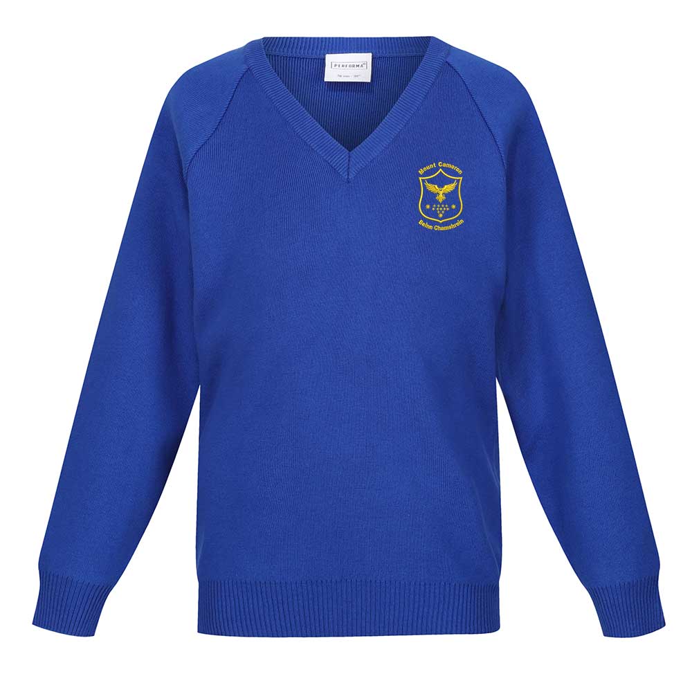 Mount Cameron Primary 50/50 V-Neck Royal