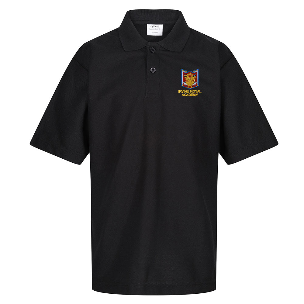 Irvine Royal Academy Poloshirt Black
