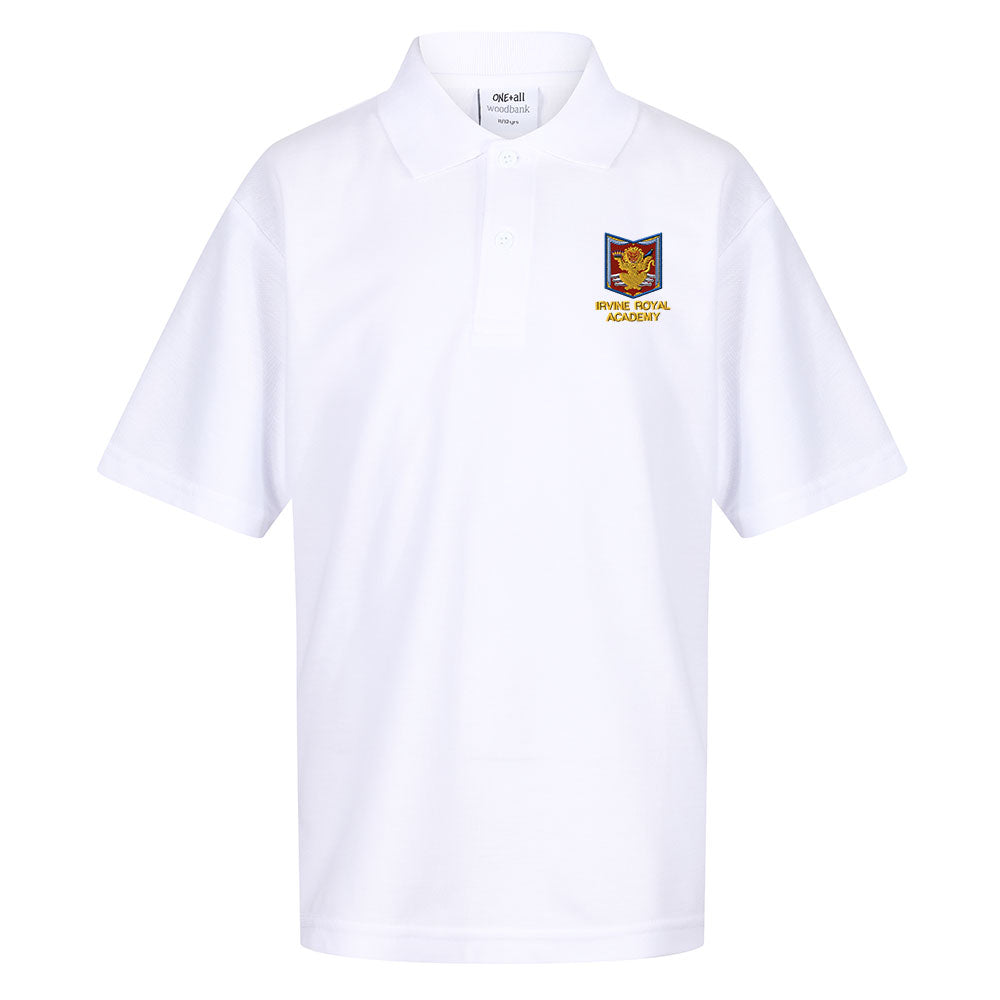 Irvine Royal Academy Poloshirt White
