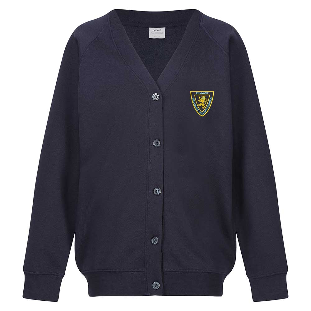 Wellshot Primary Sweat Cardigan Navy