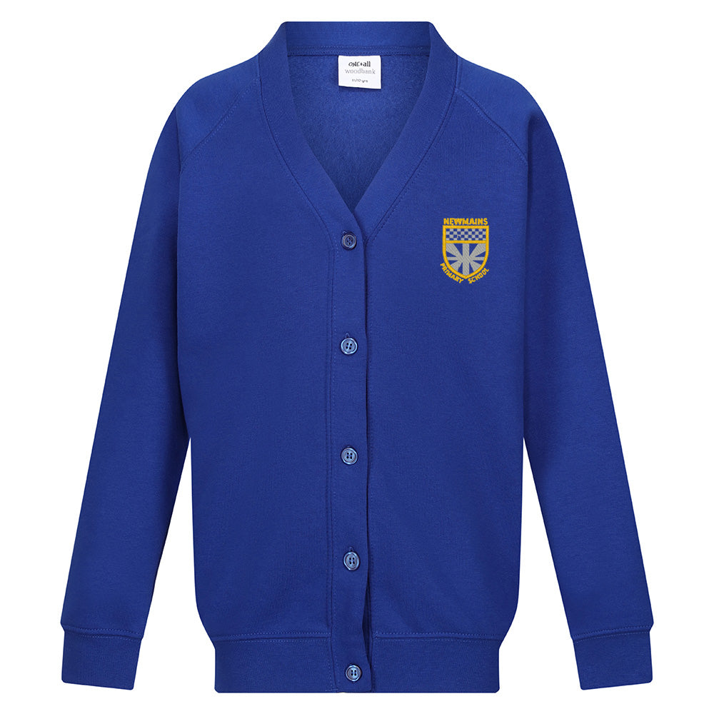 Newmains Primary Sweat Cardigan Royal