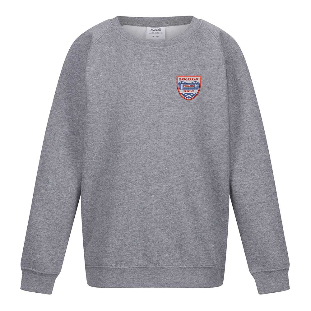 Bargarran Primary Crew Neck Sweatshirt Grey