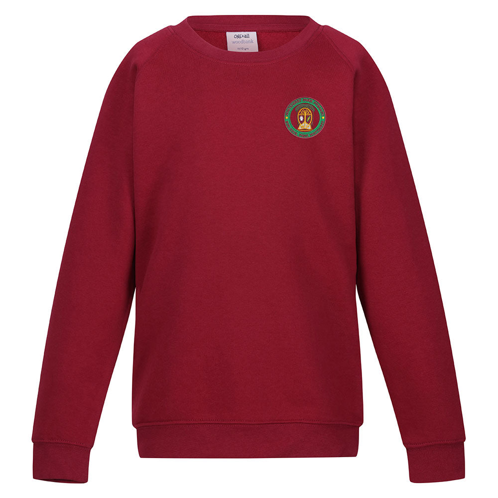 Whitehirst Park Primary Crew Neck Sweatshirt Wine