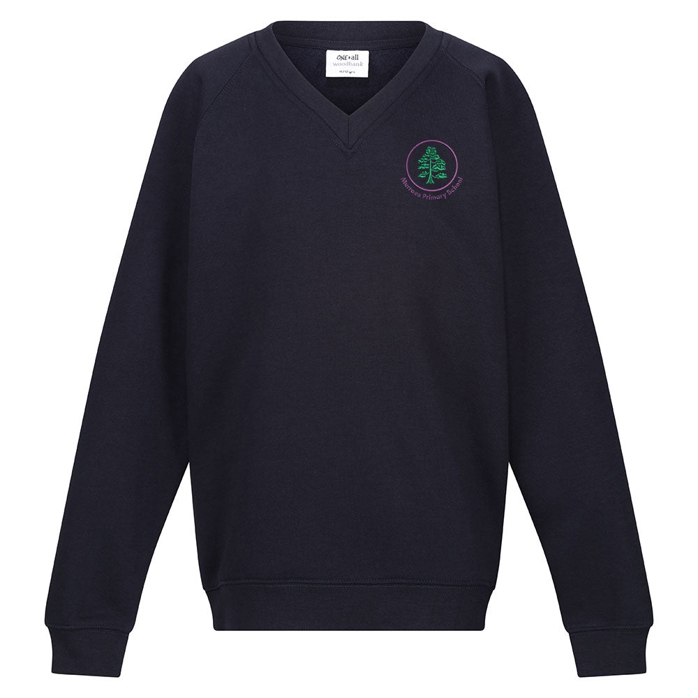 Murroes Primary V-Neck Sweatshirt Navy