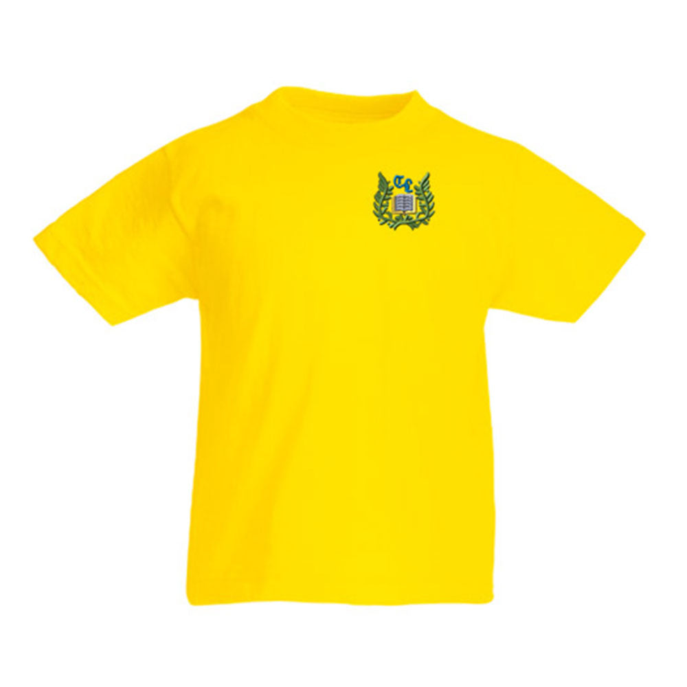 Calderwood Lodge Primary Gym T-Shirt Yellow