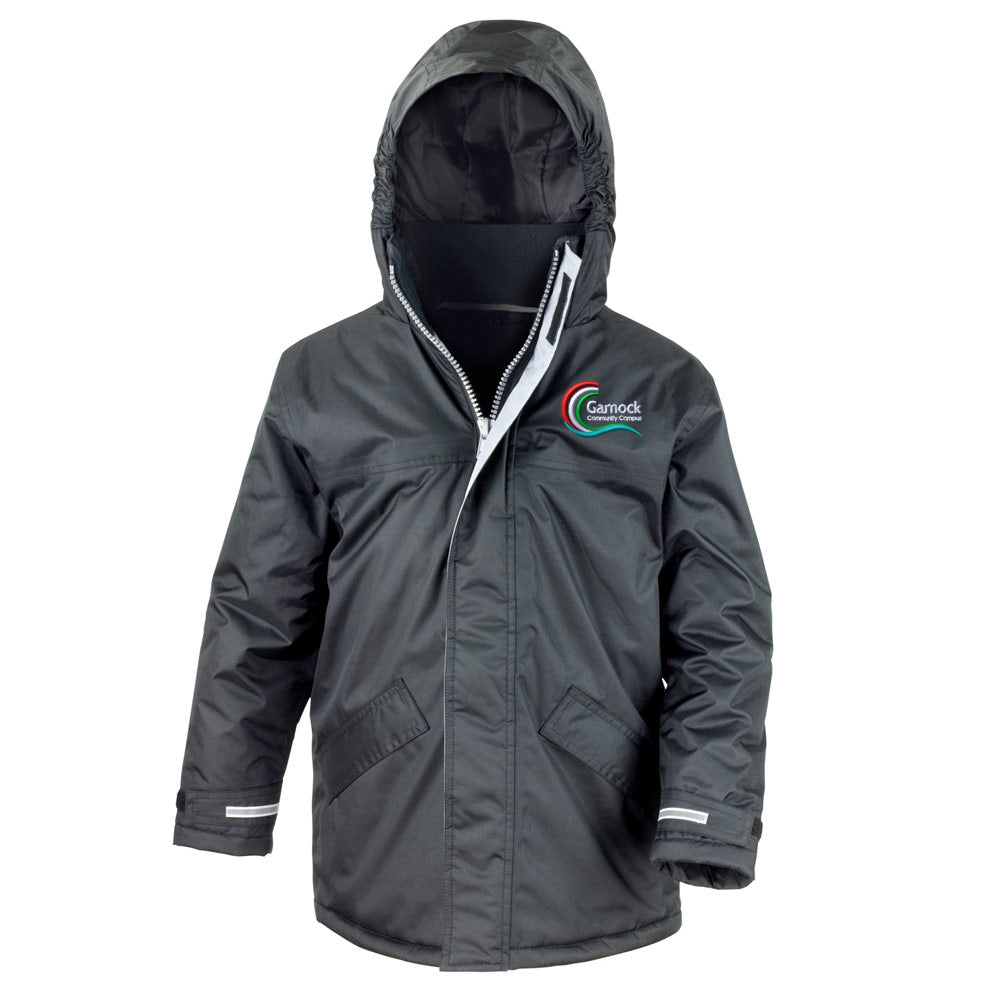 Glengarnock Primary Core Kids Winter Parka Black