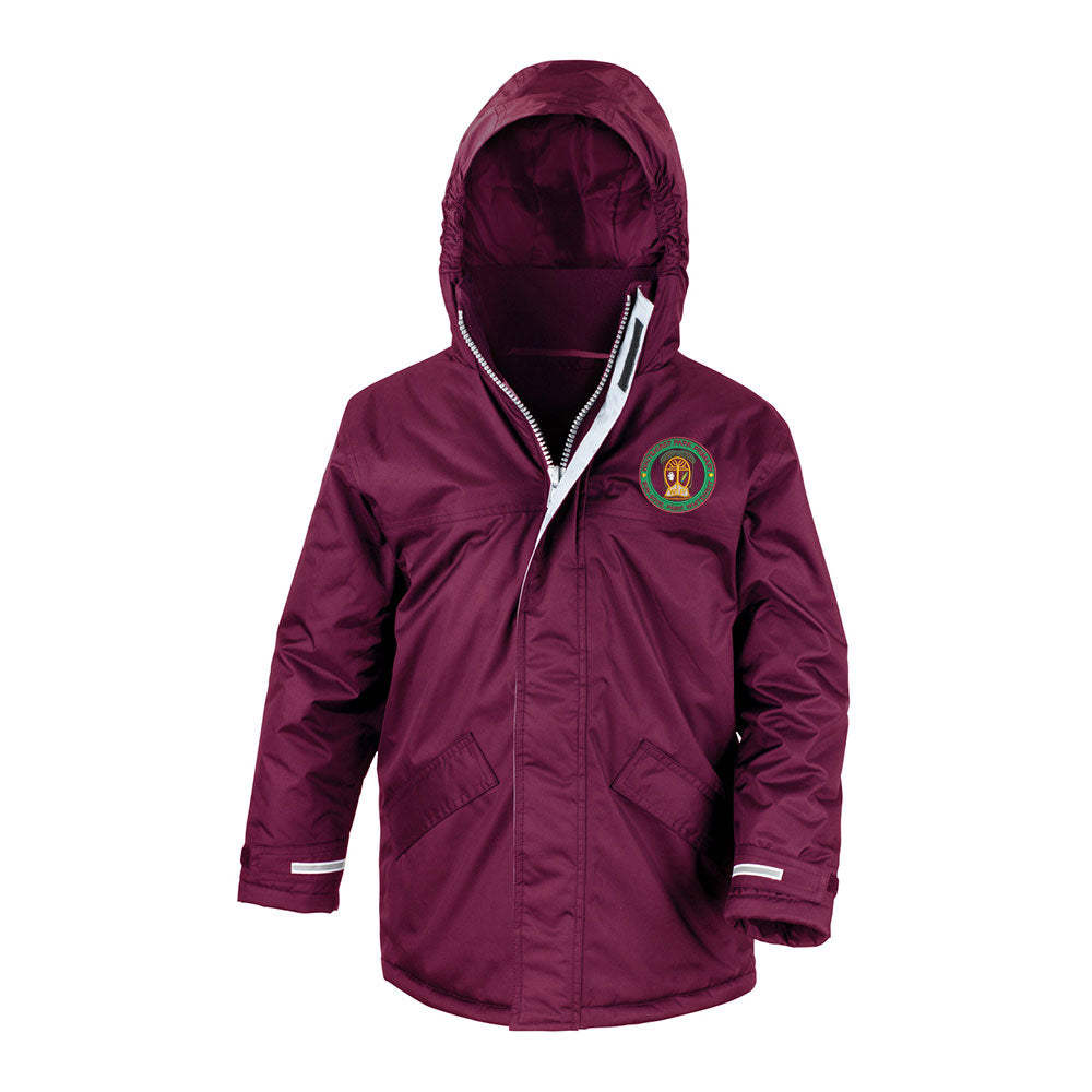 Whitehirst Park Primary Core Kids Winter Parka Burgundy