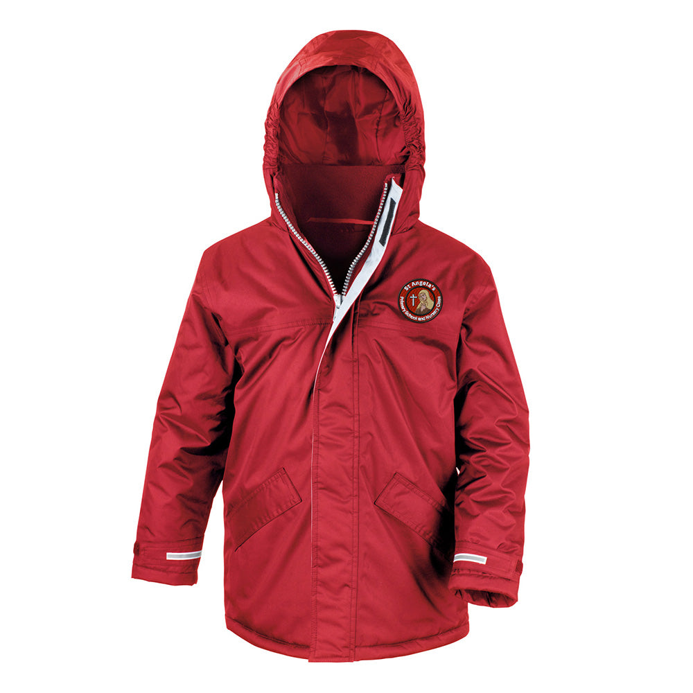 St Angelas Core Kids Winter Parka Red