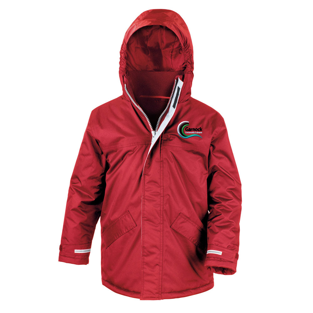 Glengarnock Primary Core Kids Winter Parka Red