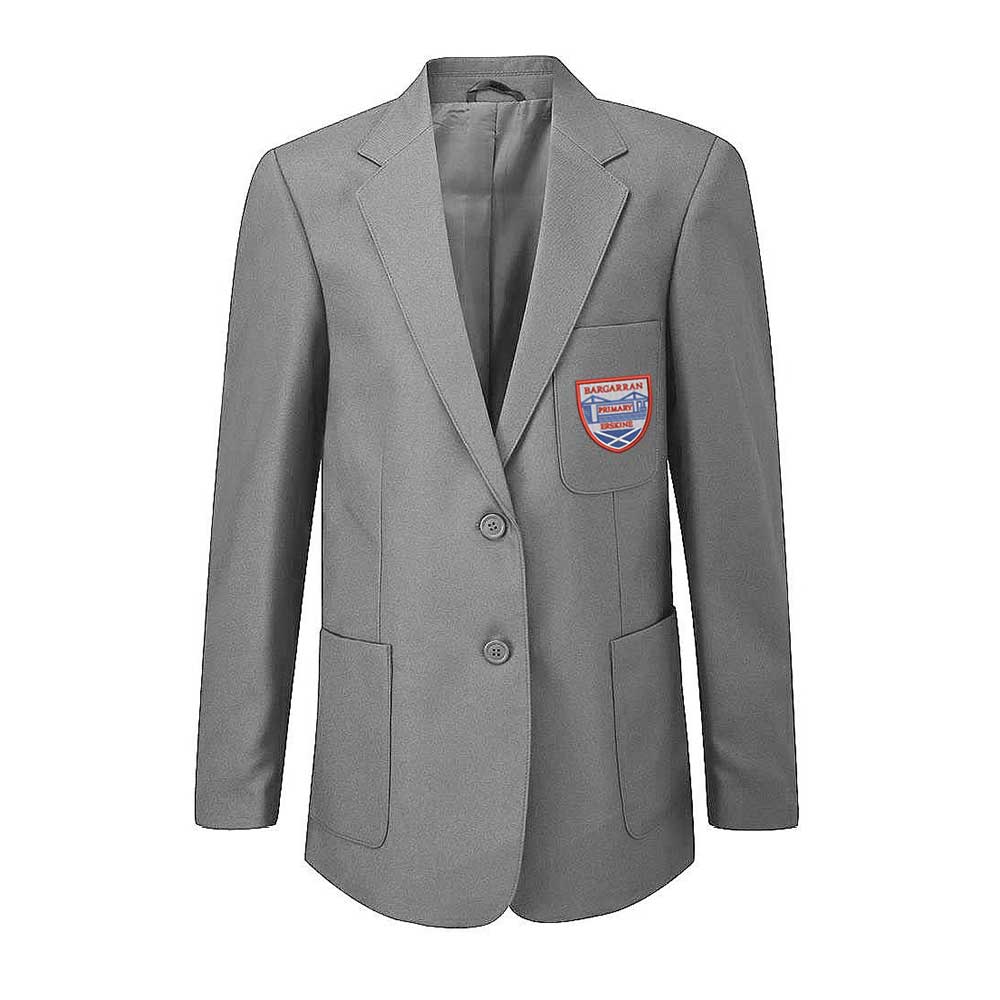 Bargarran Primary Girls Poly Blazer Grey