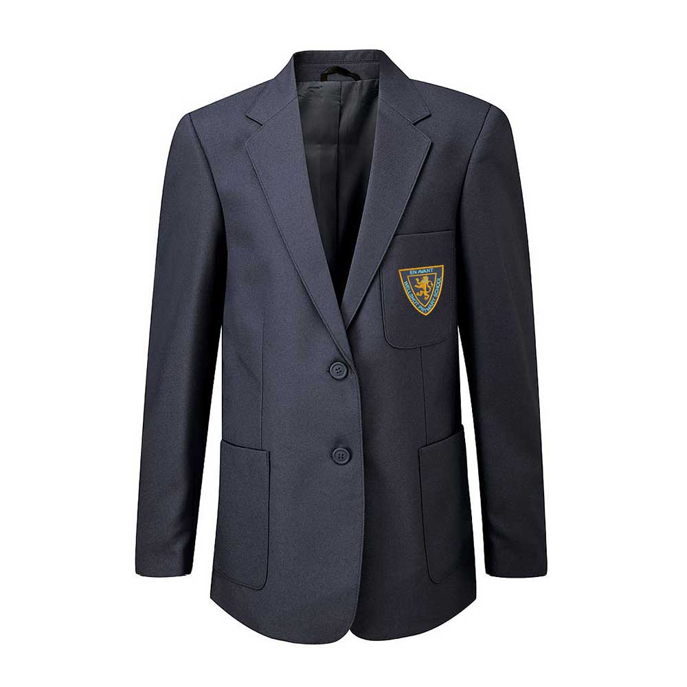 Wellshot Primary Girls Poly Blazer Navy