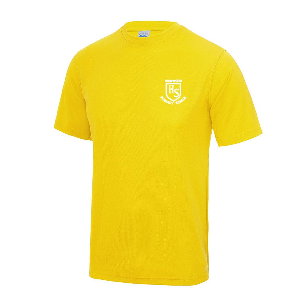 Howwood Primary Gym T-Shirt Yellow (Rowbank)