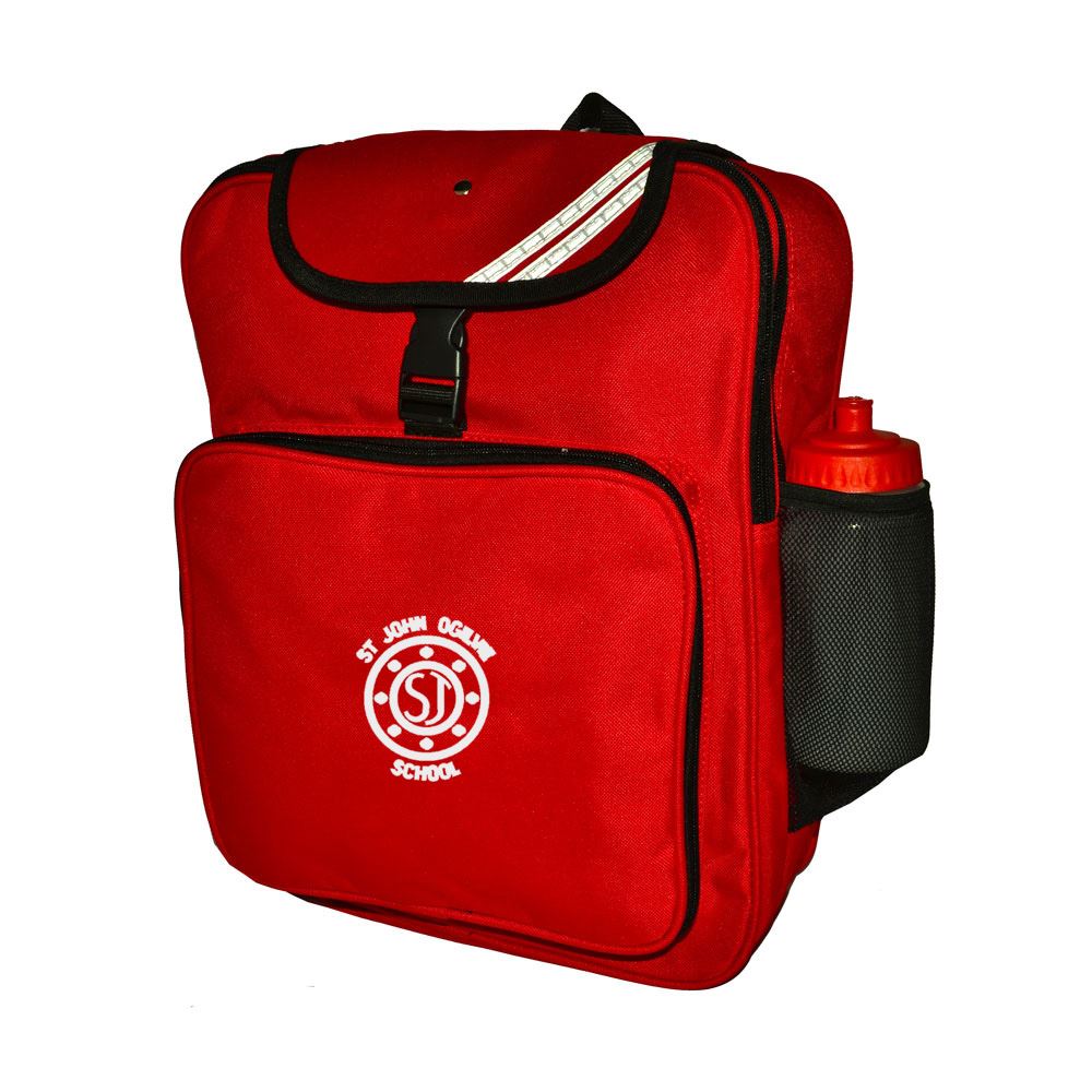St John Ogilvie Primary Junior Backpack Red