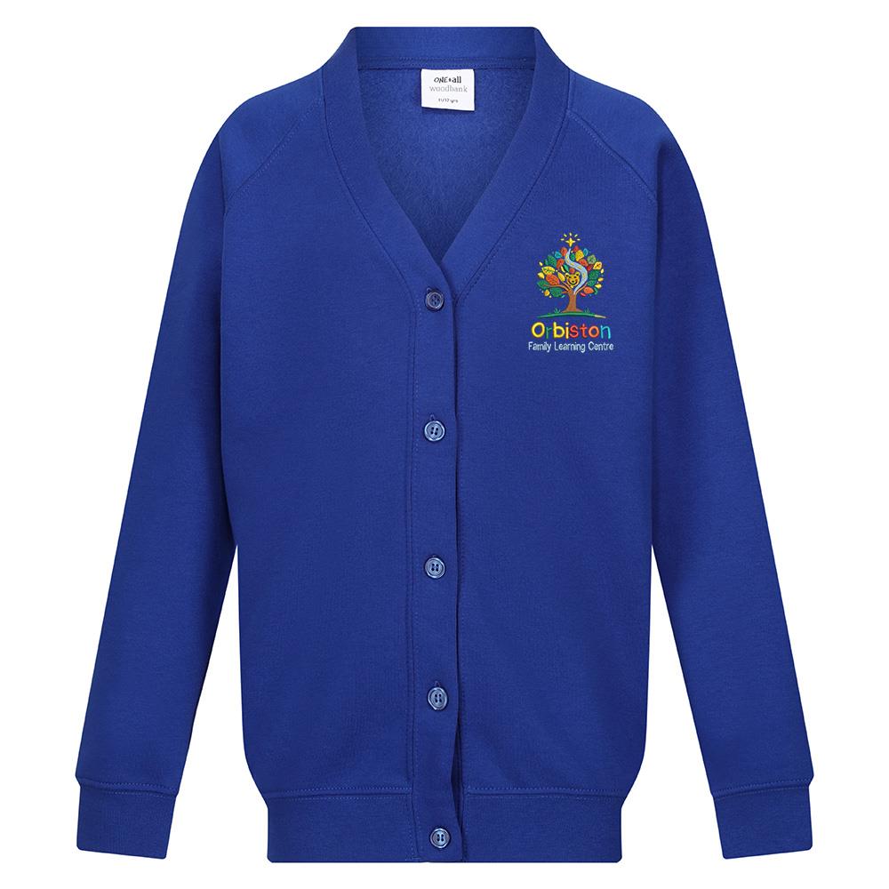 Orbiston Family Learning Centre Sweat Cardigan Royal