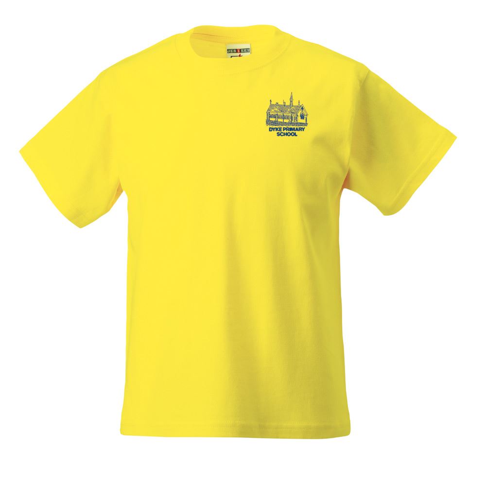 Dyke Primary Classic T-Shirt Yellow