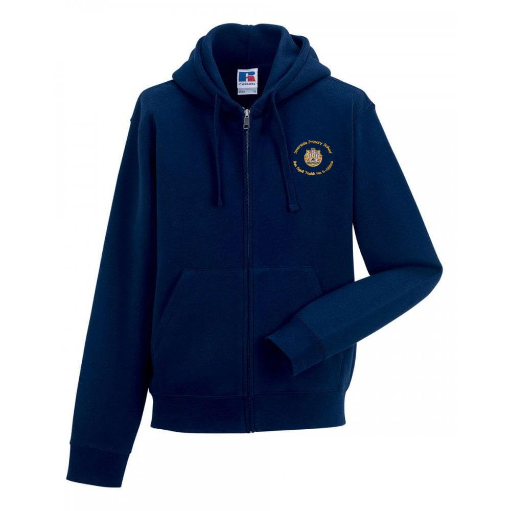 Riverside Primary Stirling Zipped Hoody Navy