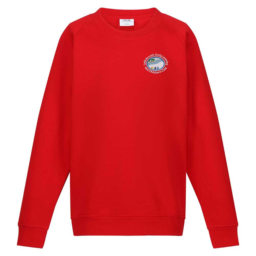 Lochwinnoch ELCC Crew Neck Sweatshirt Red