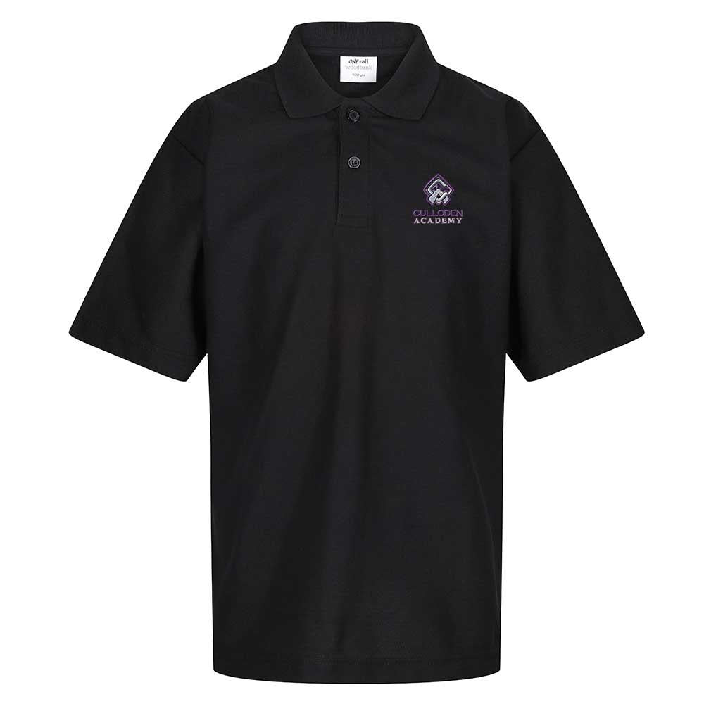 Culloden Academy Poloshirt Black