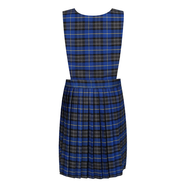 Junior Girls Pinafore Blue Tartan