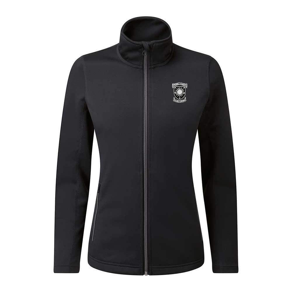 Dingwall Academy Ladies Zip Through Jacket Top Black