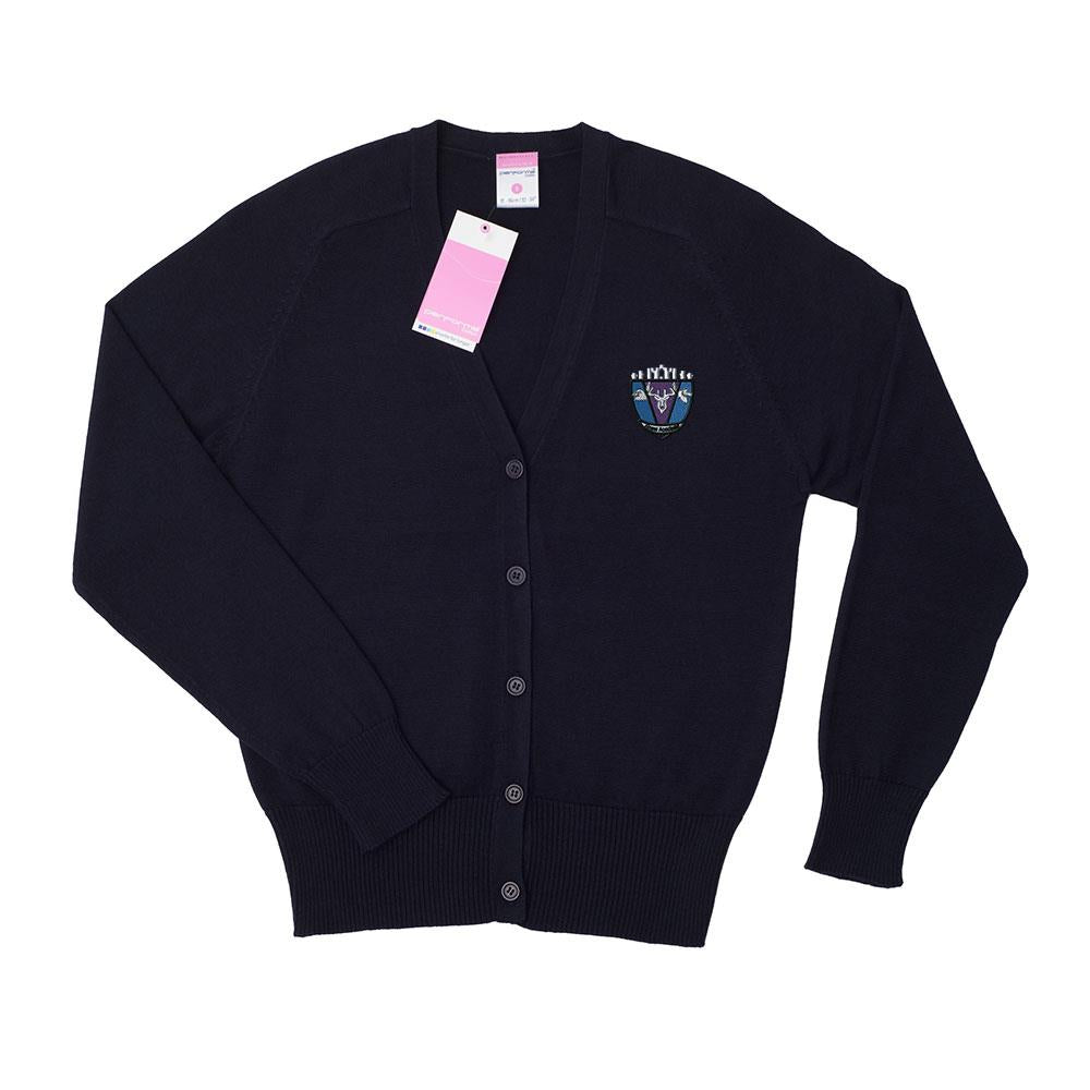 Alness Academy Girls Cotton Cardigan Navy