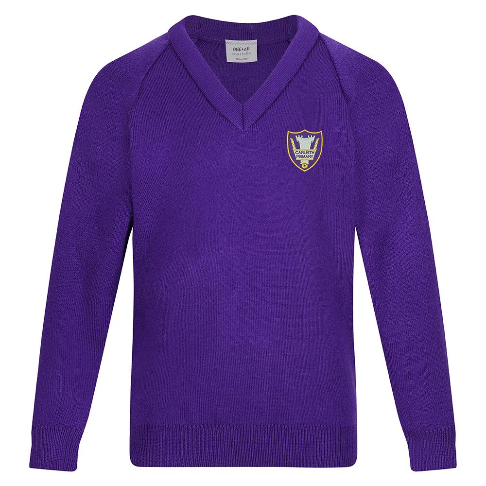 Carleith Primary Courtelle V-Neck Purple
