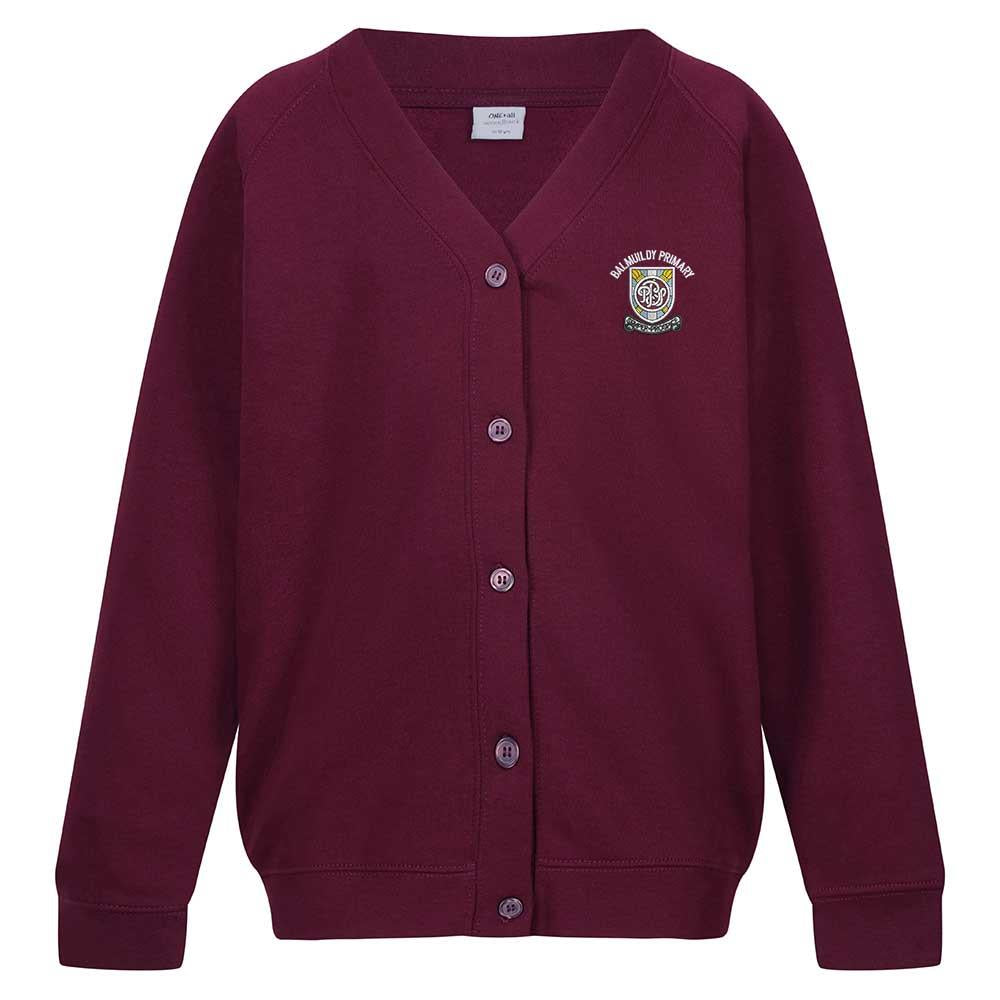 Balmuildy Primary Cardigan Maroon