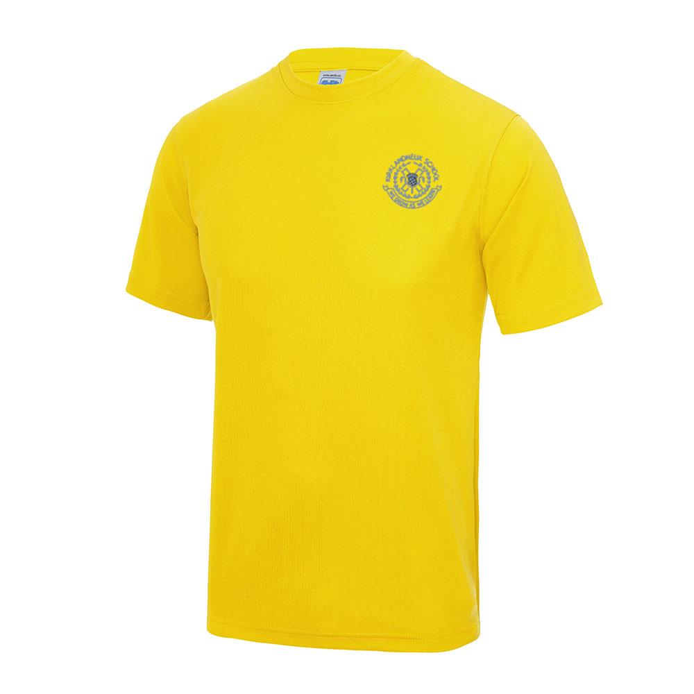 Kirklandneuk Primary Gym T-Shirt Sun Yellow