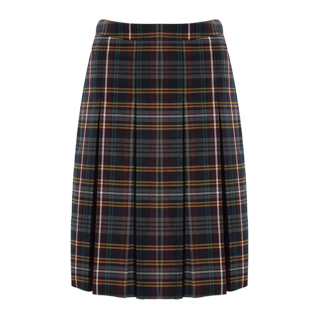 Girls Tartan Pleated Skirt Mixed Multi