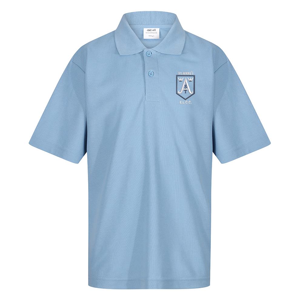 St Annes ELCC Erskine Poloshirt Sky
