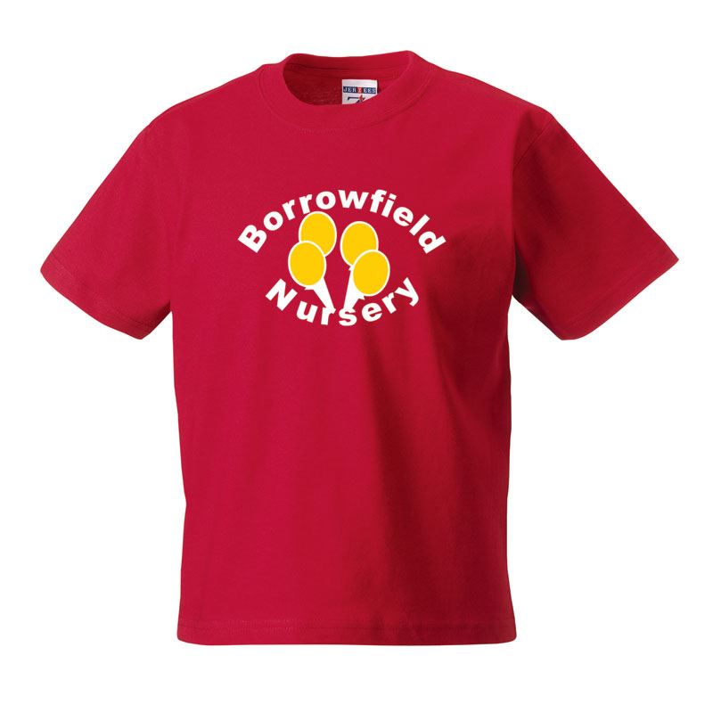 Borrowfield Nursery Classic T-Shirt Red