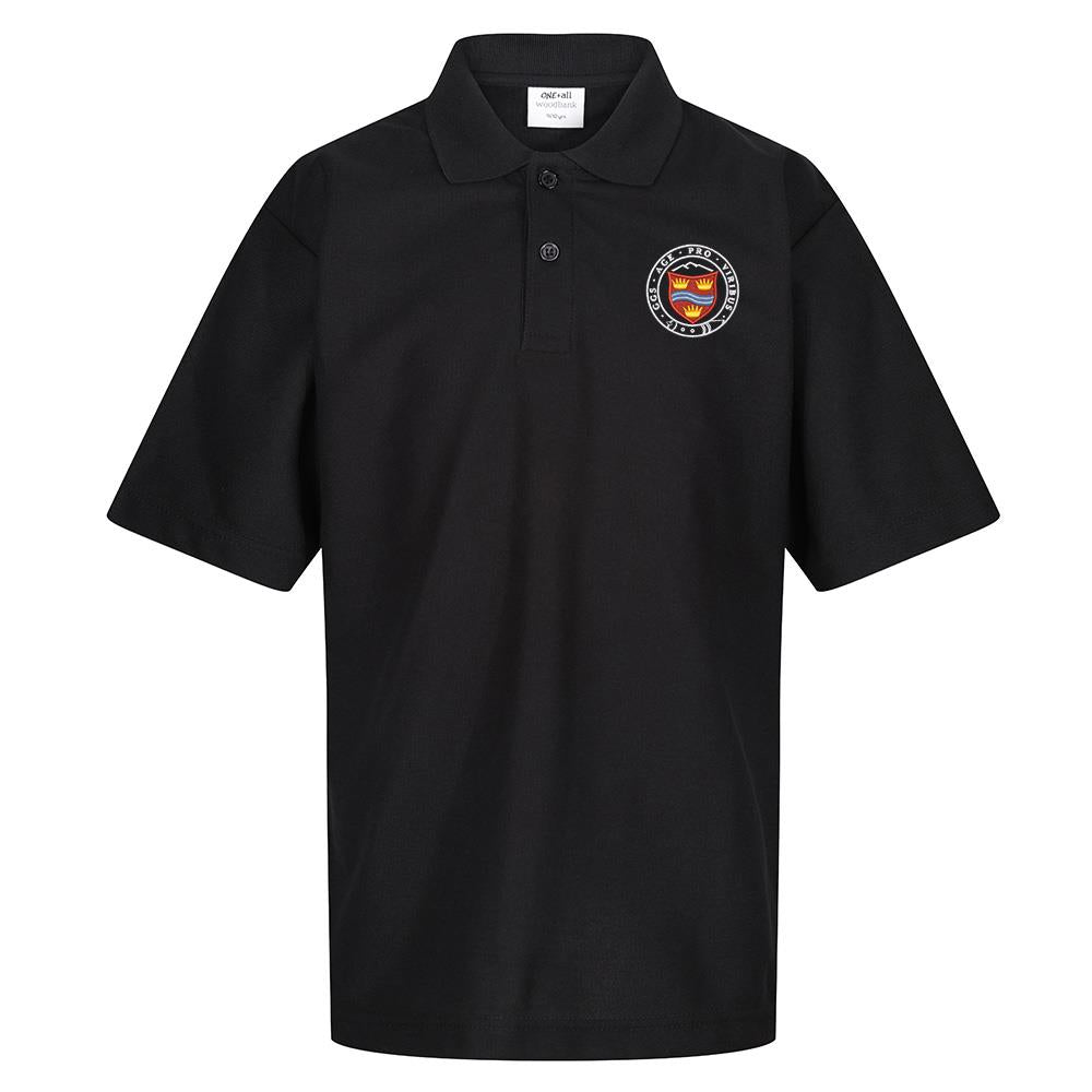 Grantown Grammar Poloshirt Black