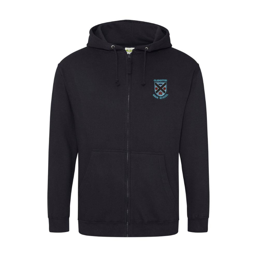 Gleniffer High Zipped Hooded Top Black