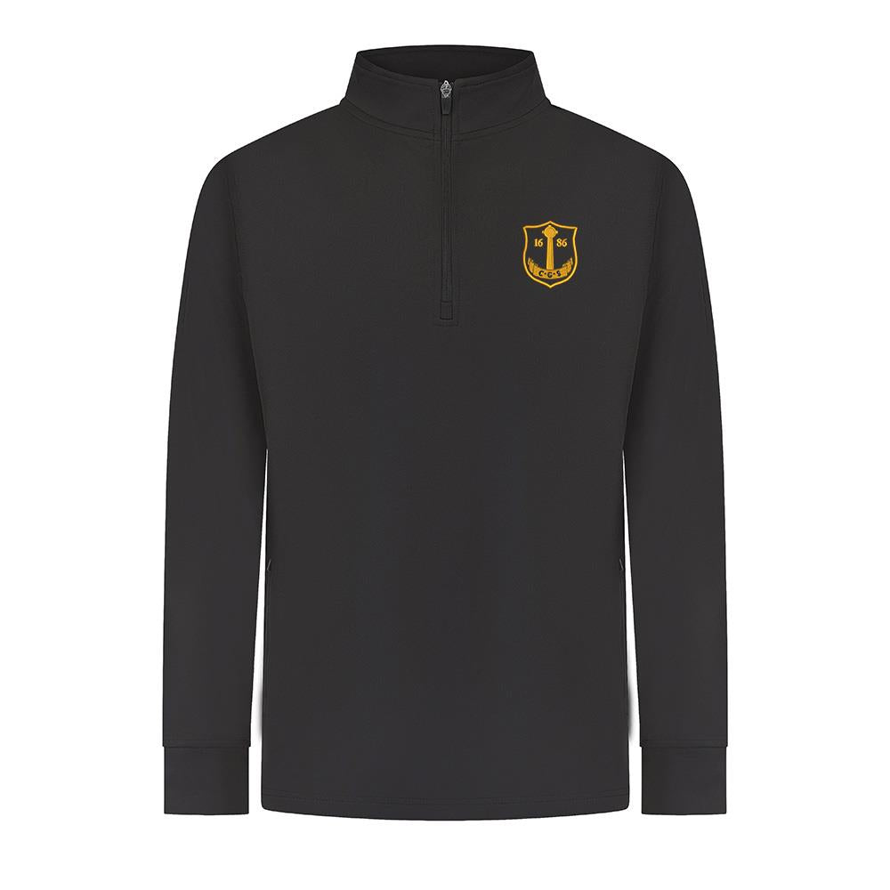 Campbeltown Grammar School Smartflex Quarter Zip Black