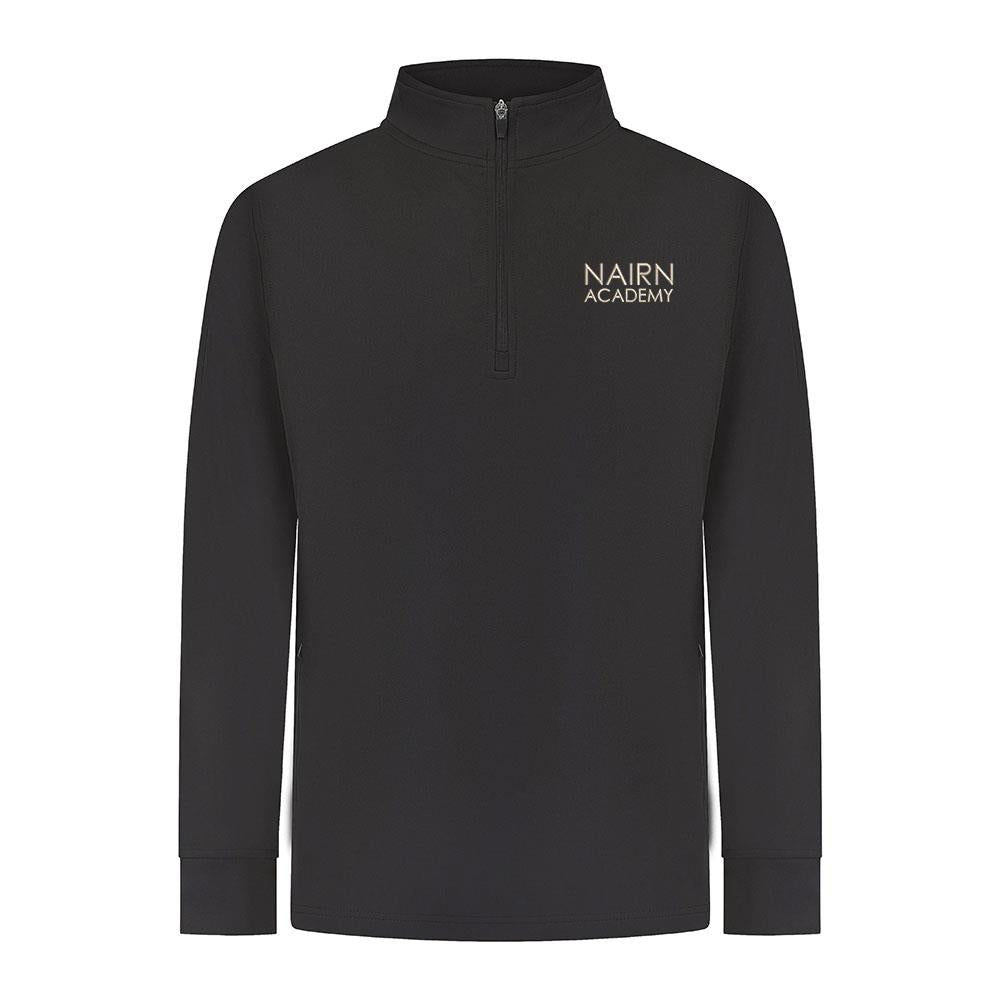 Nairn Academy Smartflex Quarter Zip Black