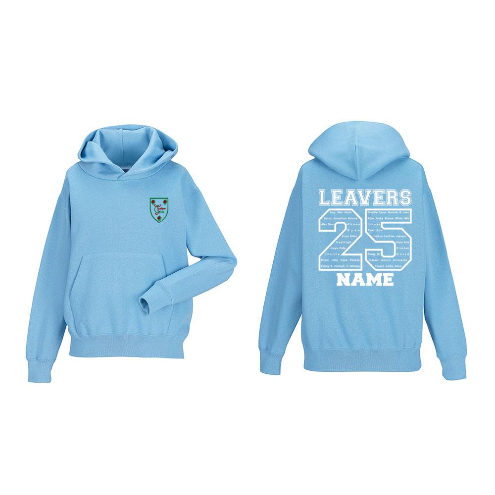 Juniper Green Leavers Hoodie Sky