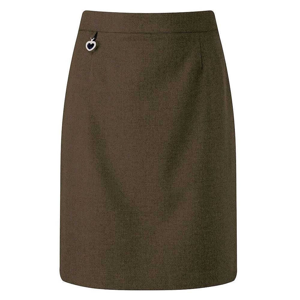 Amber A Line Junior Skirt Brown