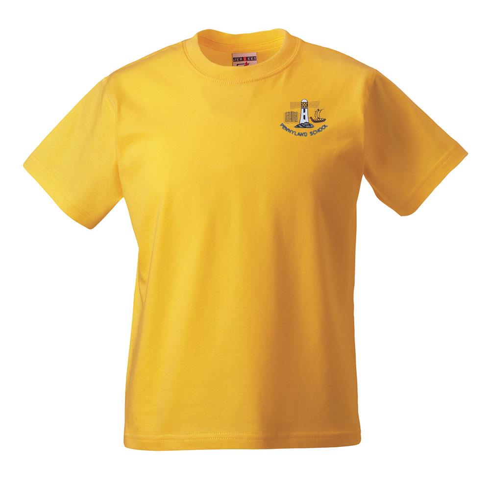 Pennyland Primary Classic T-Shirt Gold