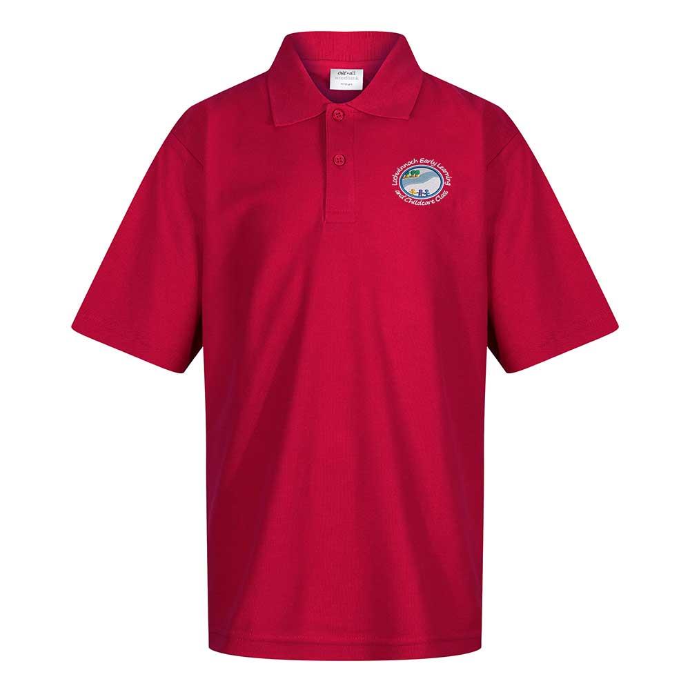 Lochwinnoch ELCC Poloshirt Red