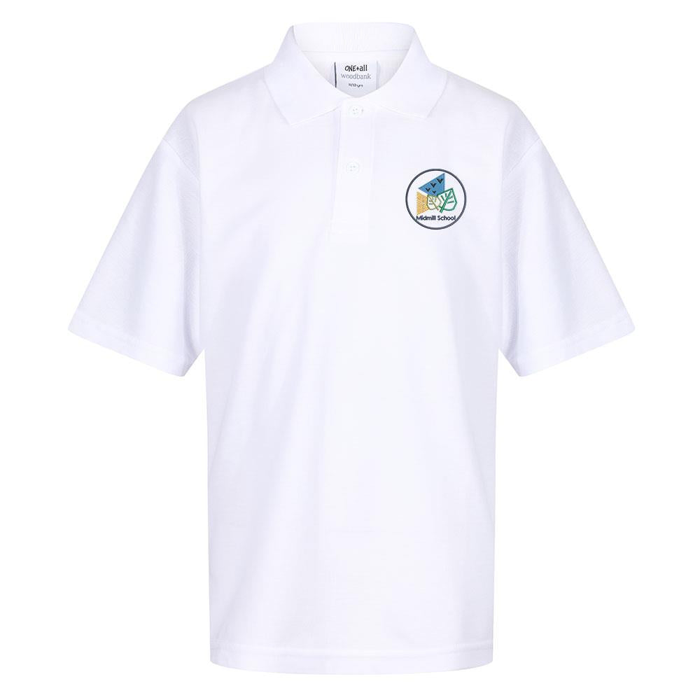 Midmill Primary Poloshirt White