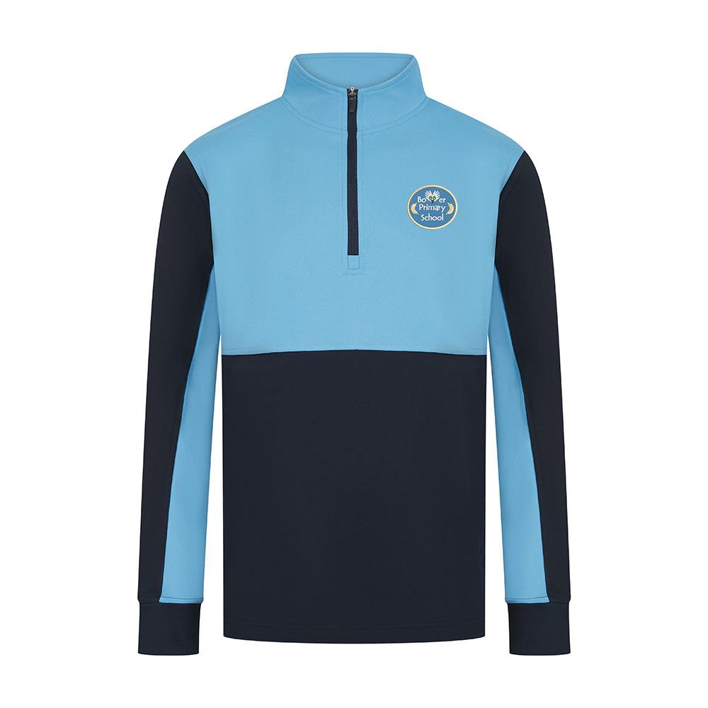 Bower Primary Smartflex Quarter Zip Navy/Sky