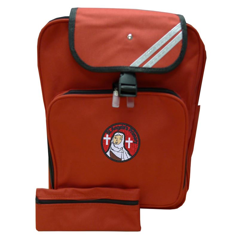 St Angelas Primary Junior Backpack Red